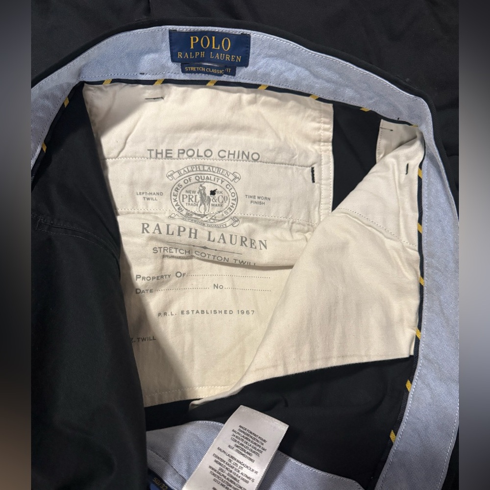Polo Ralph Lauren Chinos in Black size 50x32 in amazing condition